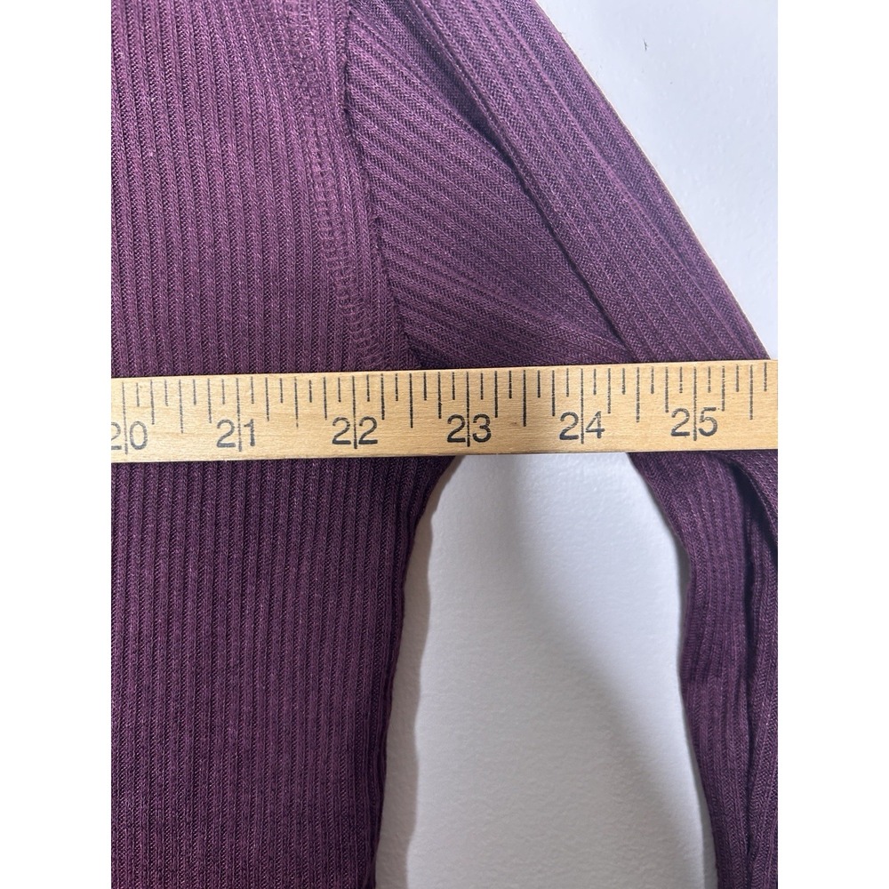 Knox Rose Women's Purple Thermal Long Sleeve Shirt Tee Shirt Size Small New NWT - Picture 8 of 9